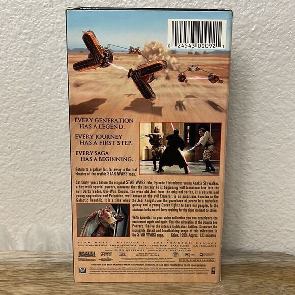 Star Wars I The Phantom Menace VHS Video Tape - Picture 2 of 4